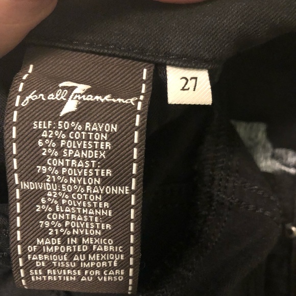 7 For All Mankind Floral Skinny Jeans - Picture 5 of 6